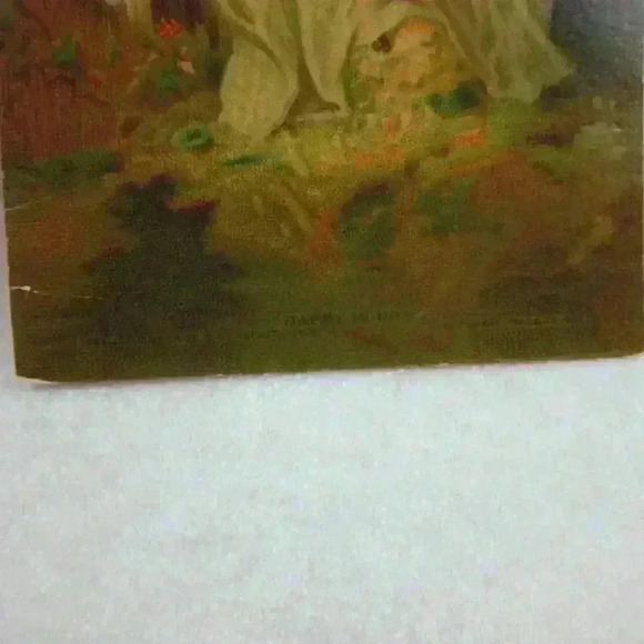 Victorian Art Print Mother Child Happy Hours Woods True & Co Antique 1880 - Picture 10 of 12